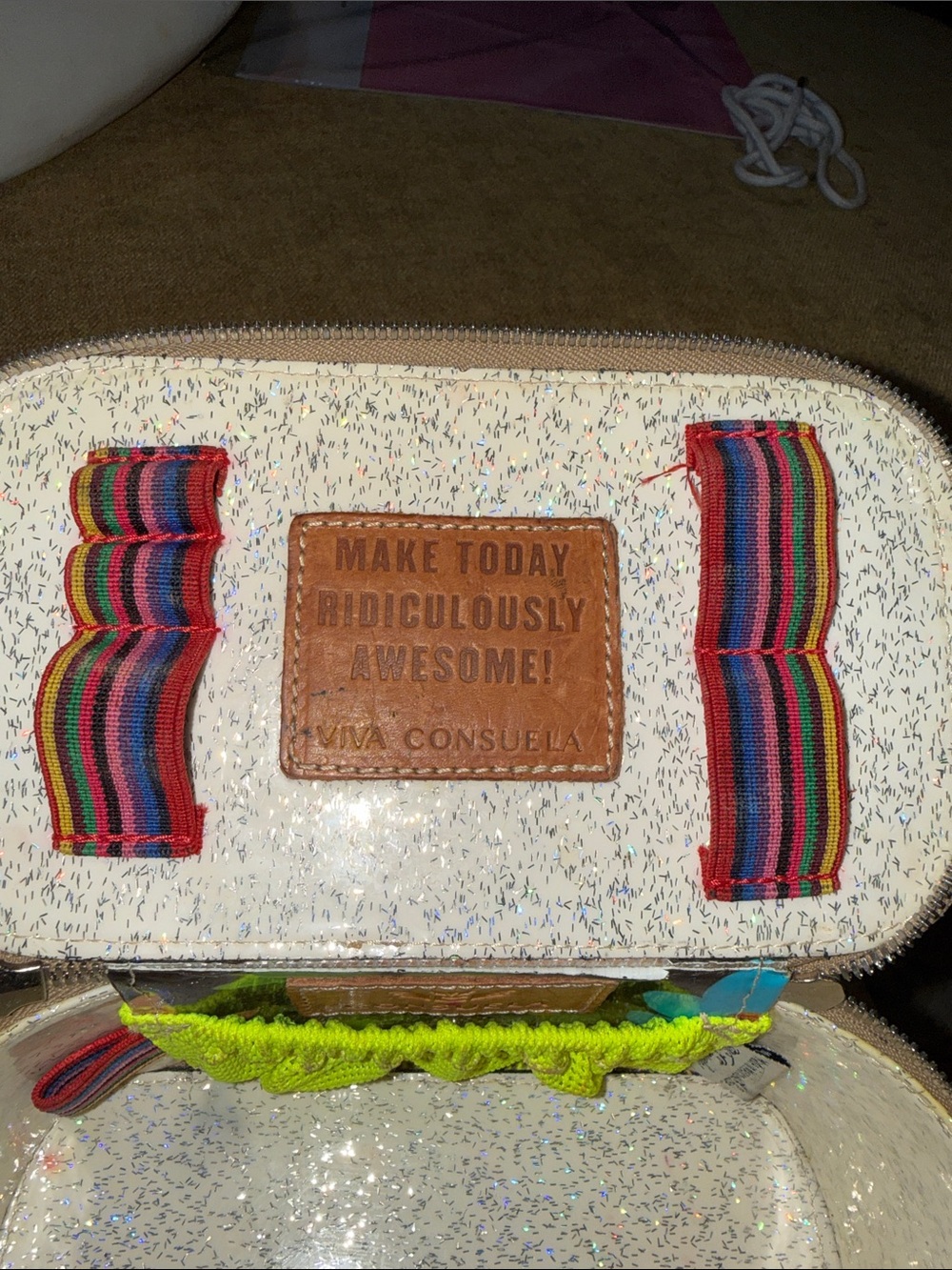 Consuela Diego Small Traincase with Colorful Handle - Picture 8 of 8